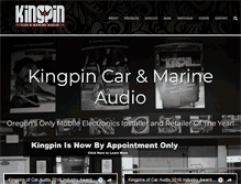 Tablet Screenshot of kingpincaraudio.com